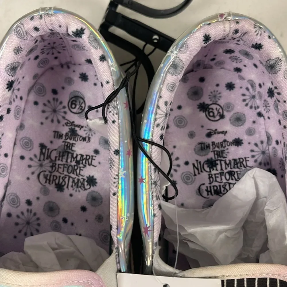 Disney Nightmare Before Christmas Low Top Slip-on Sneakers, Women’s Sizes 6 1/2”